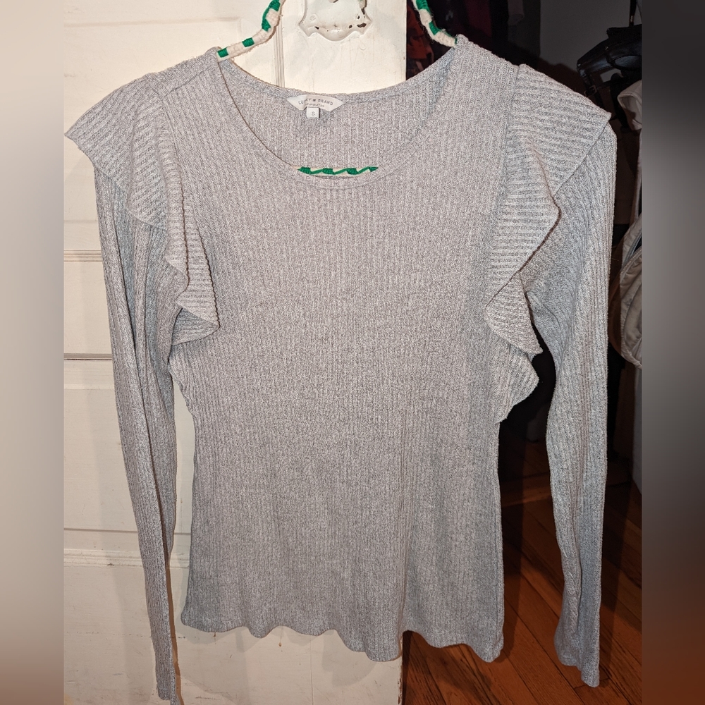 Grey long sleeve top